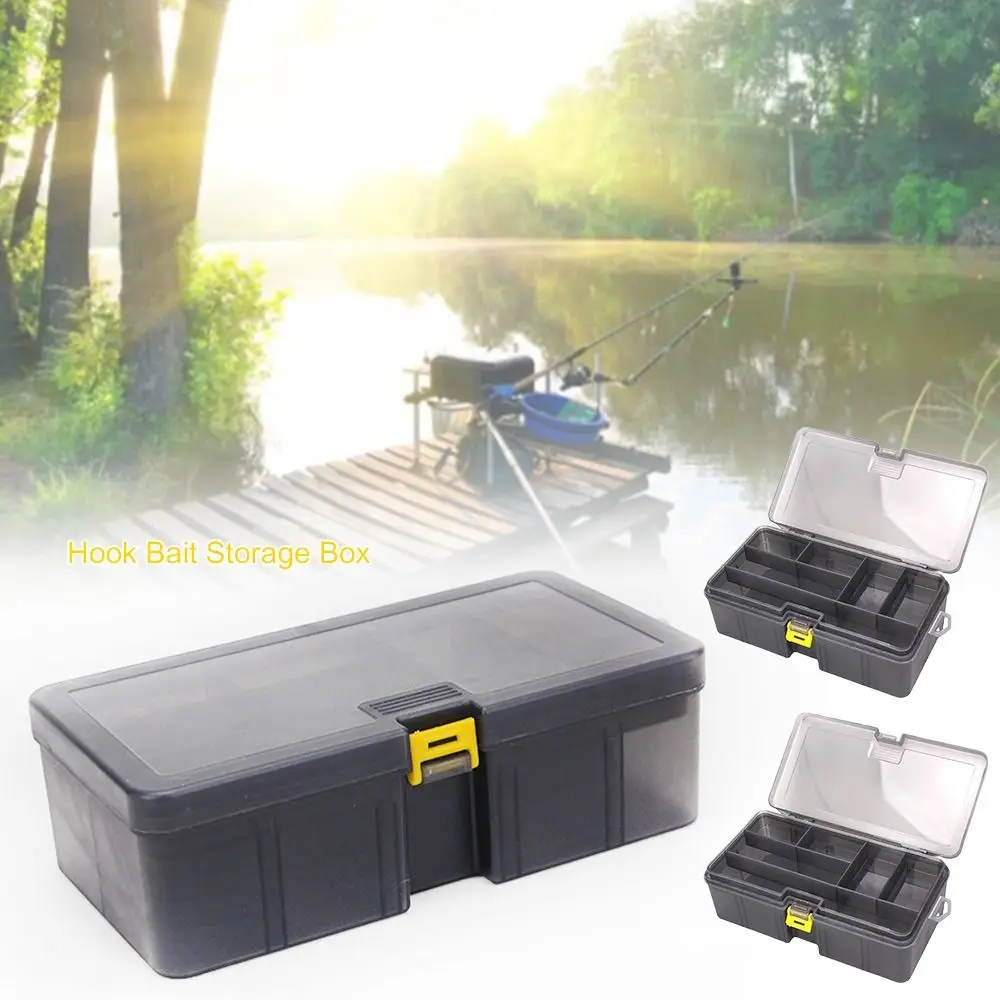 

Fishing Tools Hook Bait Storage Box Container Case Fishing Tackle Boxes Multifunction Double Layer Fishing Lure Tackle Fishing