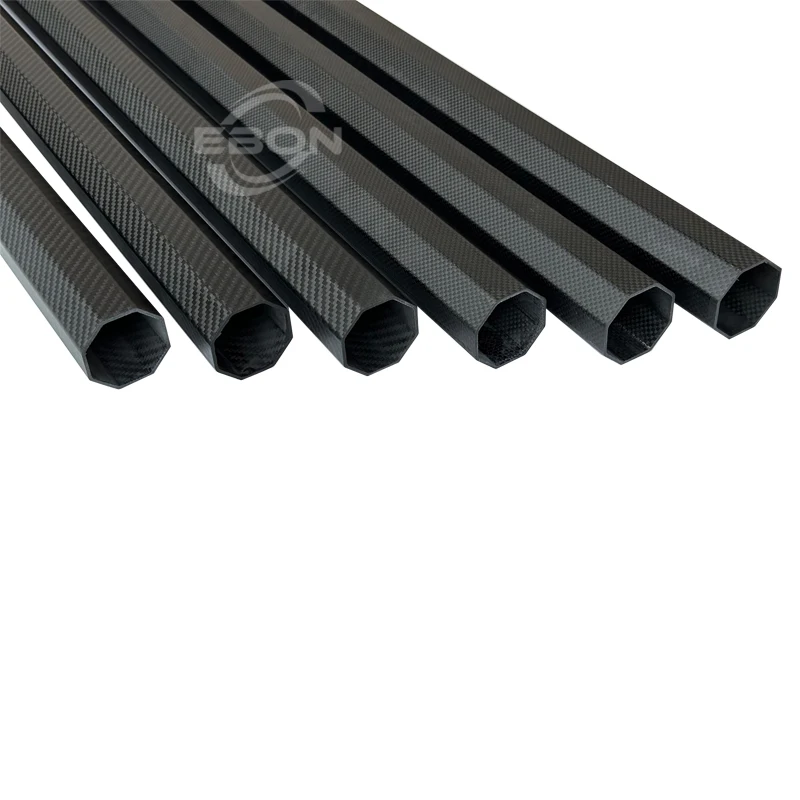 1Pcs 50X46X2.0X1000mm 3K Carbon Fiber  Octagonal Shape Tube Thickness 2.0mm  3K High Quality Carbon fiber tube