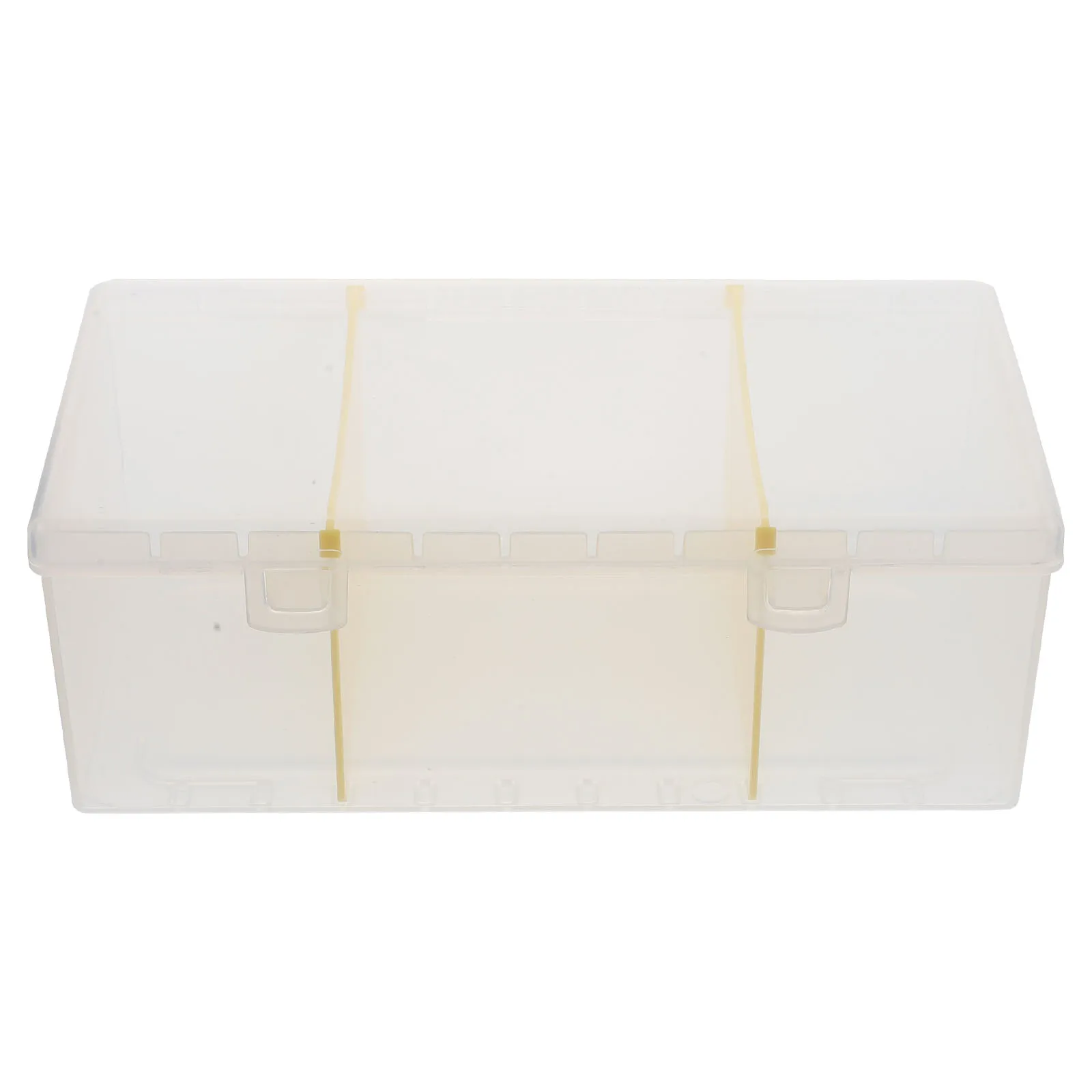 Transparent Card Box for Desk with Certificate Sorting Office Accessory Clear Plastic Business Cards Holder Storage Case