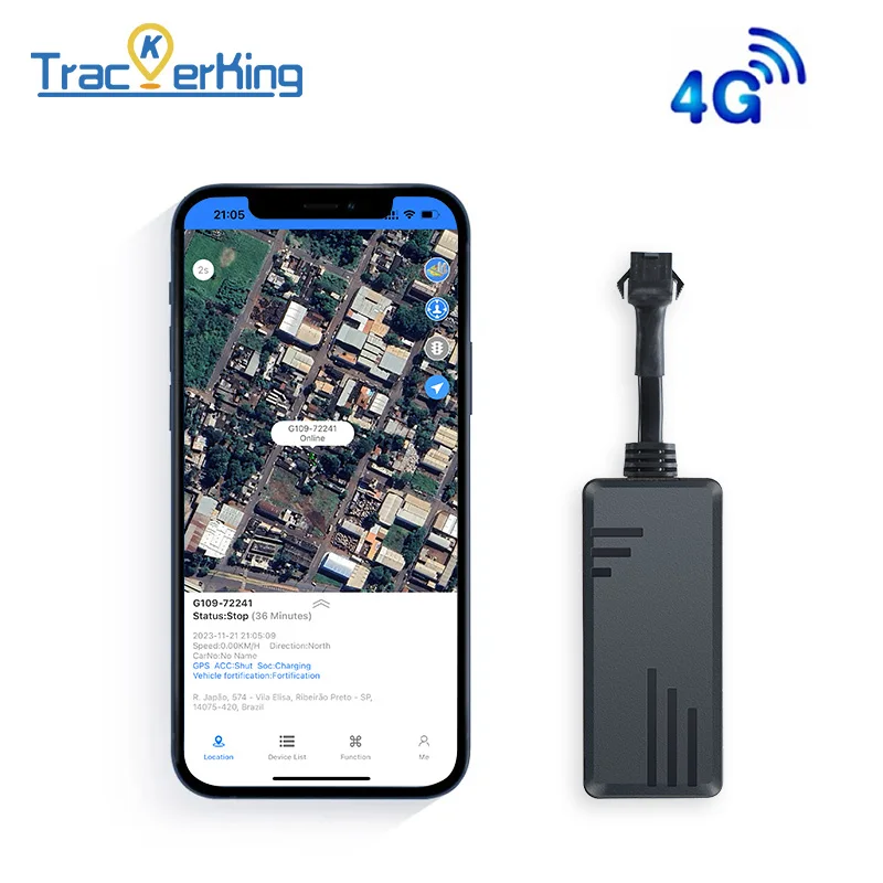 J16 4G+2G TrackerKing GPS Tracker for Car Anti-Theft Real-Time Tracking Device With Anatel Certified