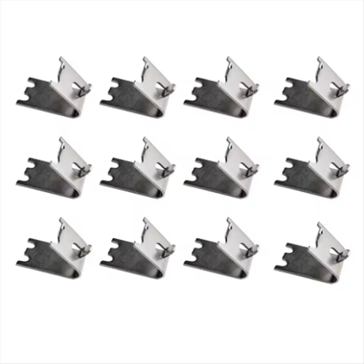 【2287 Popular】12PCS Commercial Freezer Shelf Clips Stainless Steel Refrigerator Shelf Support Clamp Bracket Shelves Parts