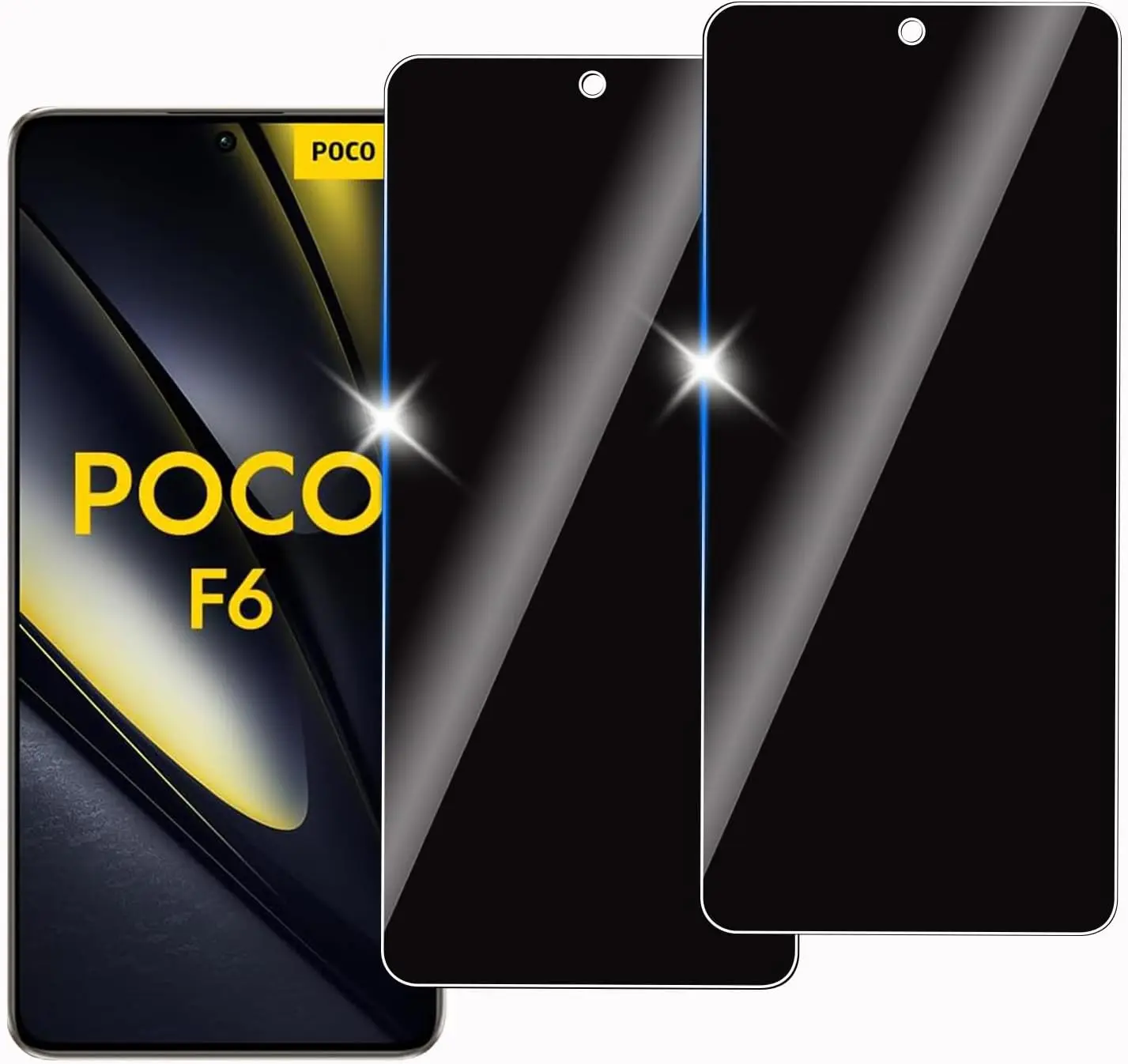 

For Xiaomi POCO F6 Anti Spy Tempered Glass Screen Protector Privacy Glass