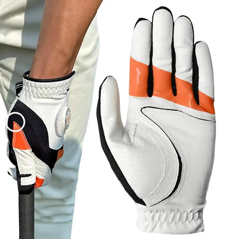 Golf Gloves Left Hand Golf Chipping Correction Gloves Grip Trainer Reduce Golf Hook Ball Corrector Gloves For Golf Training