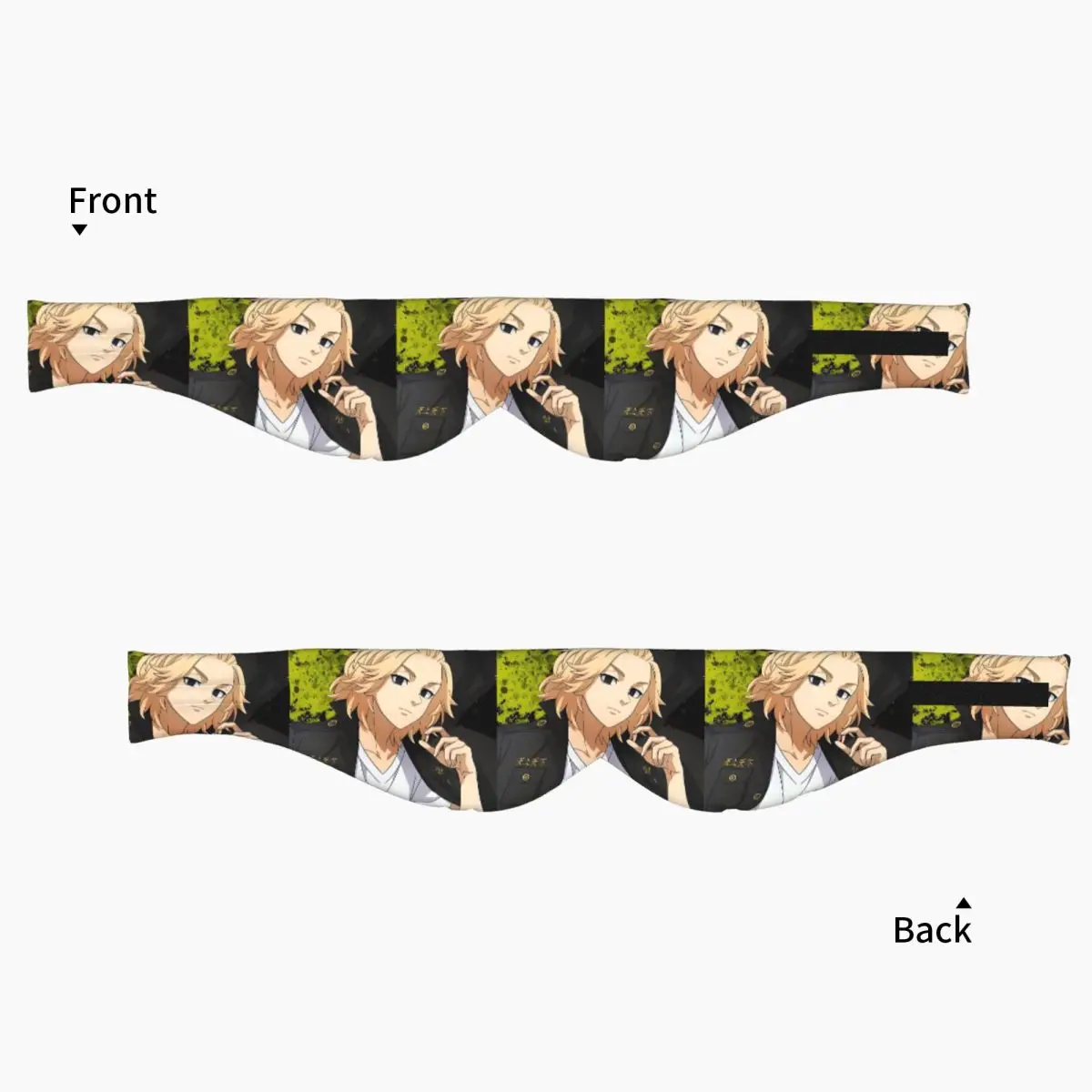 Anime Tokyo Revengers Kazutora sleep eye mask Light Blocking Portable Eye Cover for Girls Boys Home Sleeping Eyeshade eyepatch view 3