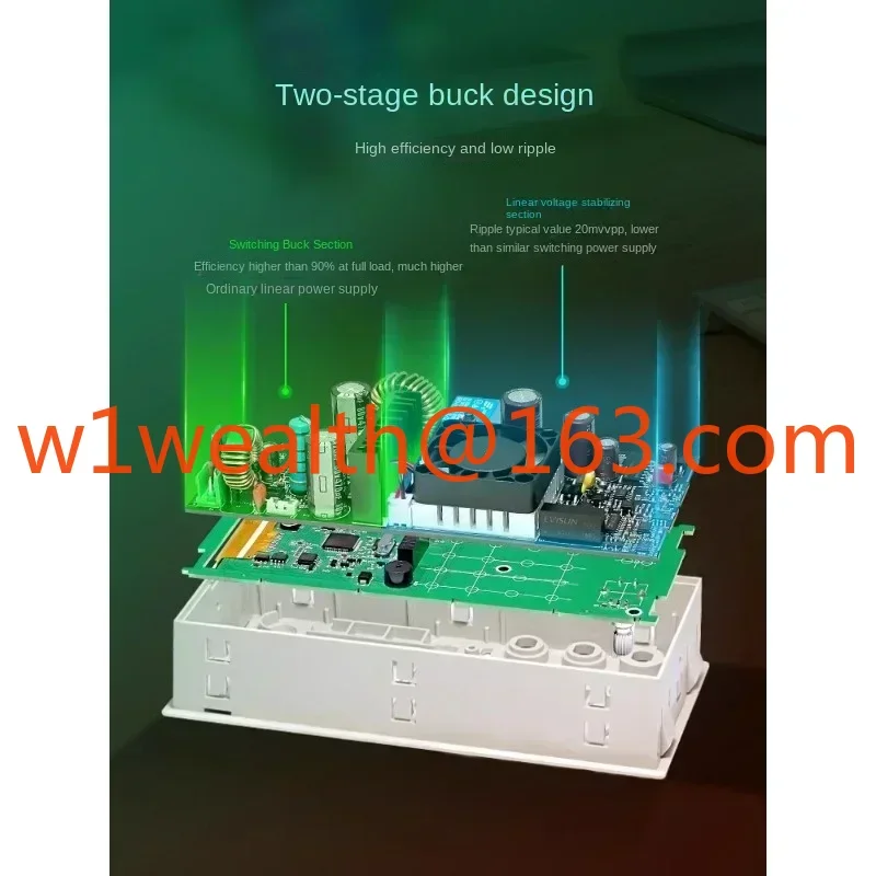 Fuente de alimentación reguladora de voltaje de alta precisión RD6006P Ruideng electrólisis de corriente constante 48V lineal de alto voltaje