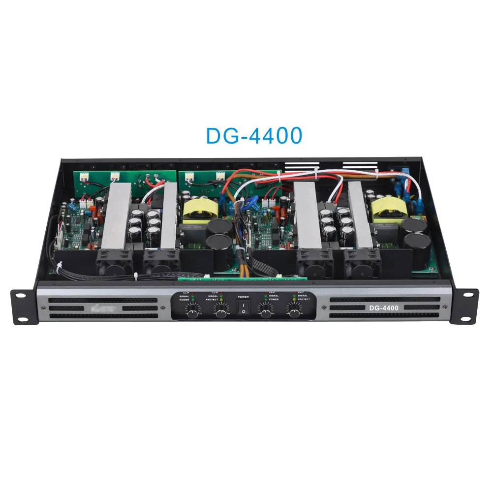 

DG4400 4 Channel 700 Watts 4 Ohm Class D Audio Show Home DJ Club Bar Music Speaker Digital Power Amplifier