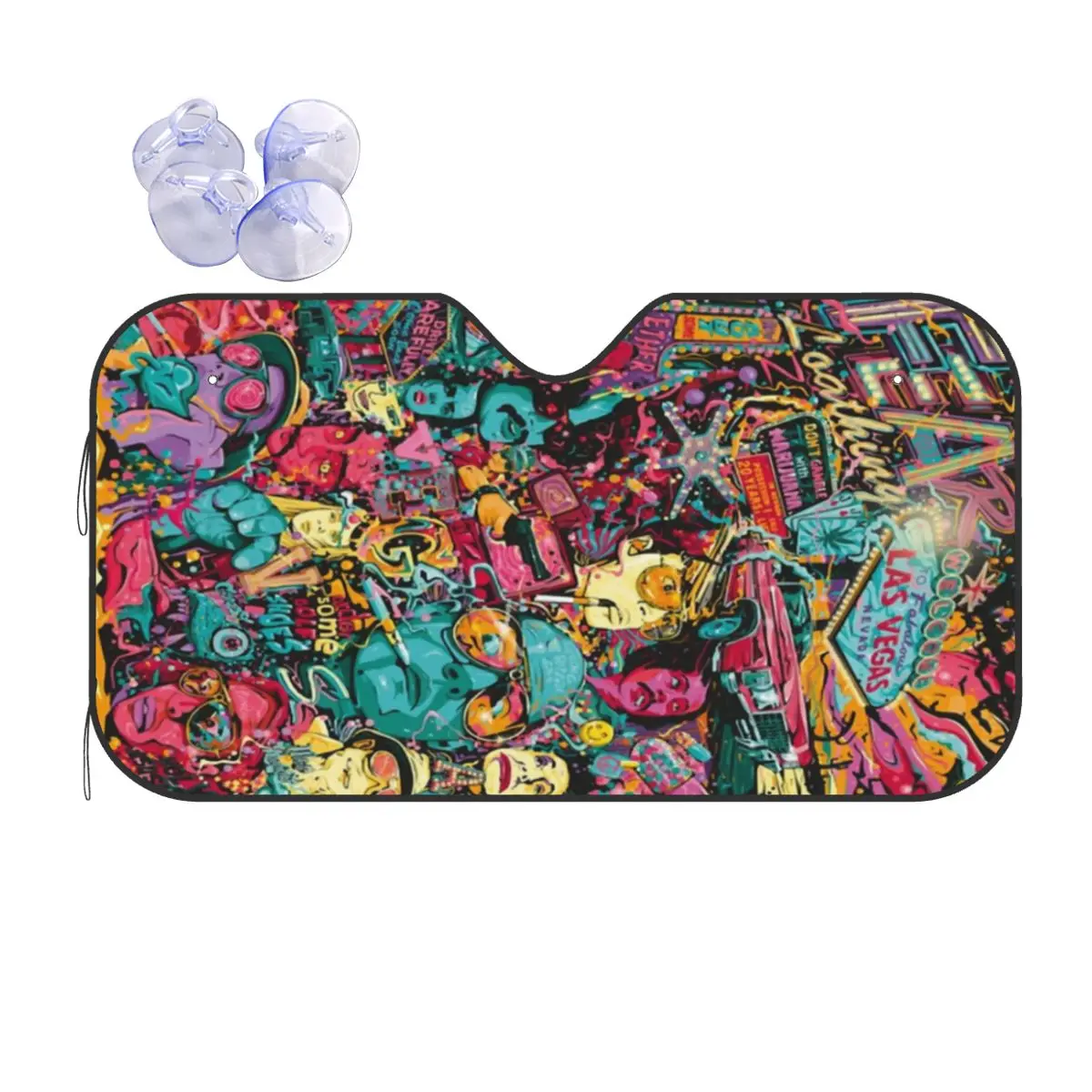 

Страх и ненависть в Лас-Вегасе, художественный солнцезащитный козырек, лобовое стекло автомобиля, переднее лобовое стекло, солнцезащитный козырек, аксессуары, чехлы