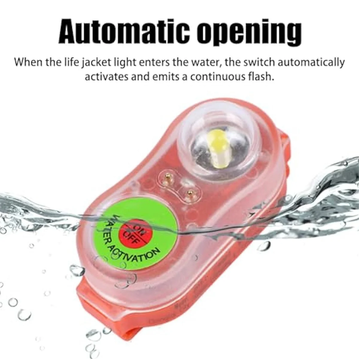 Supernew  Rescue Vest, LED Light, Life-Saving Vest Flash, for Emergency Water Survival