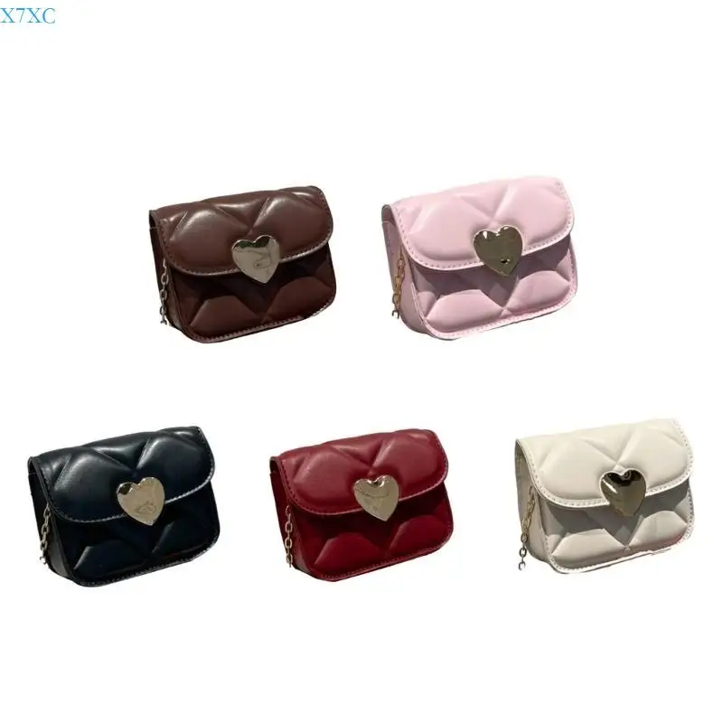 

X7XC Stylish PU Leather Bag for Women and Girls Shoulder Bags Crossbody Purse with Comfortable Chain Shoulder Strap