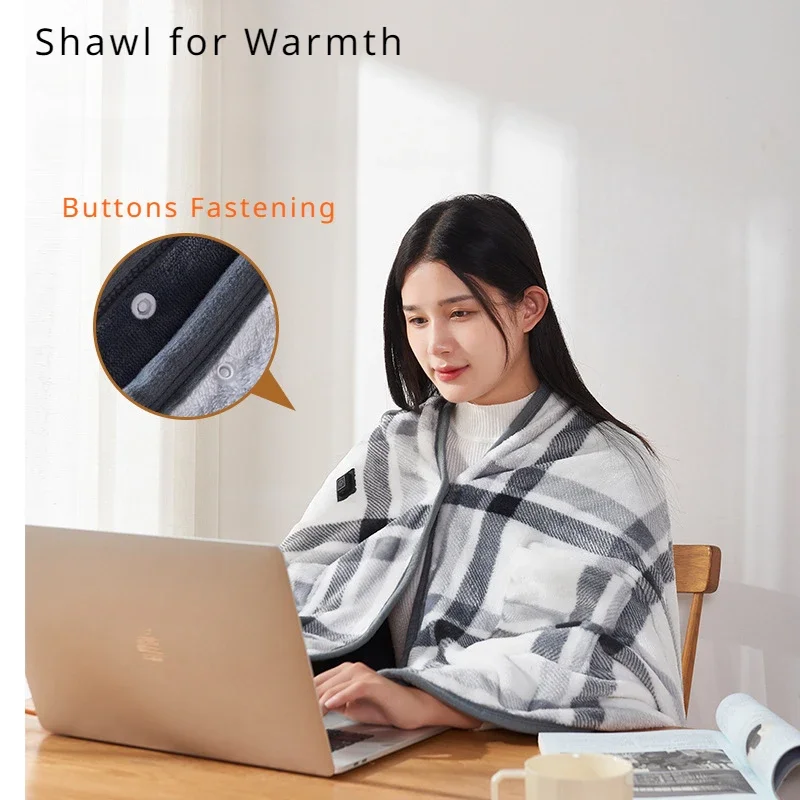 USB Electric Blankets 10W 5V Warm Mat Type C Heating Pat Heated Shawl Single Size 160x80CM Abdominal Thermal Blanket