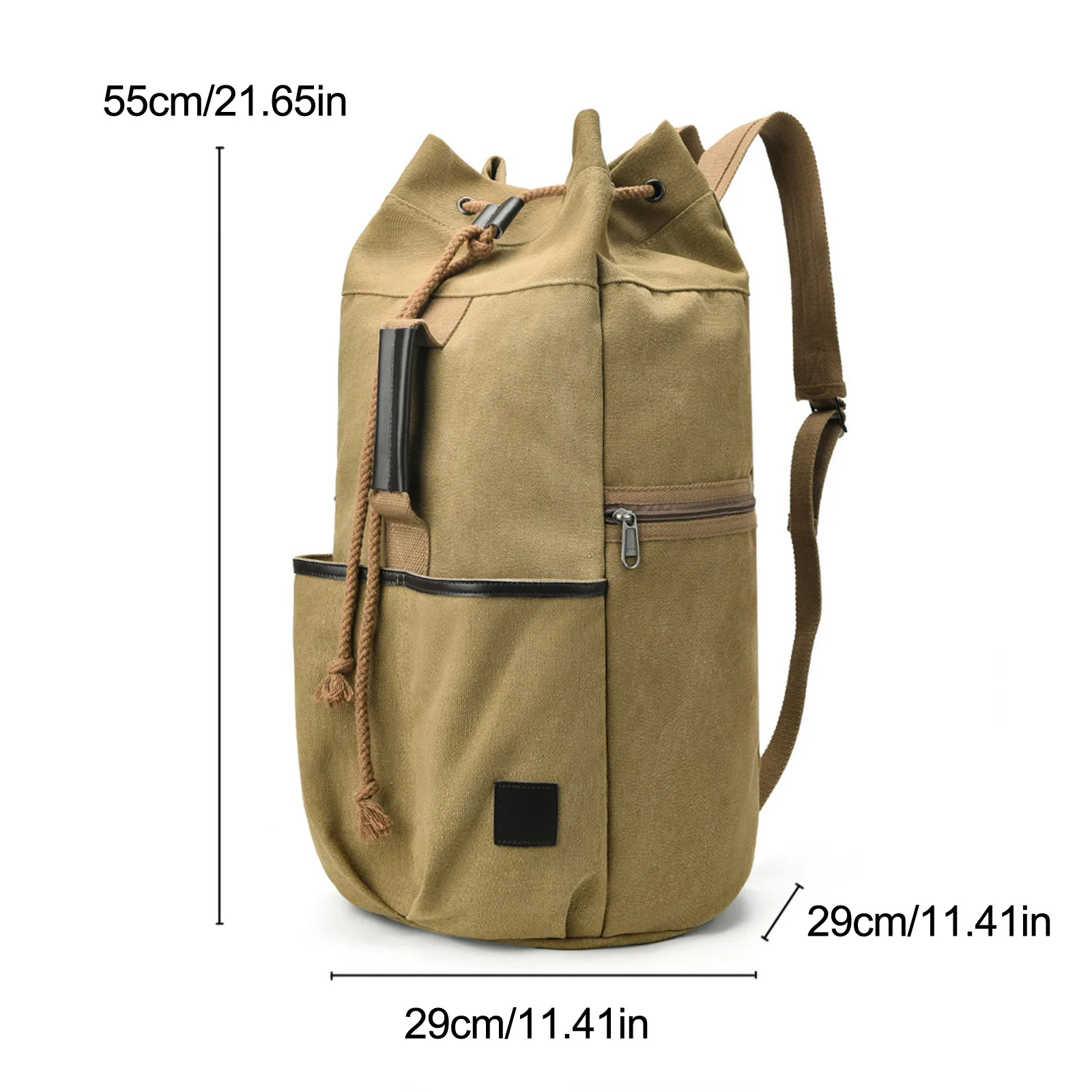 45L Large Capacity Travel String Rucksack Man Outdoor Bag Camping Backpack Men Canvas Bucket Shoulder Bags Male Backpacks