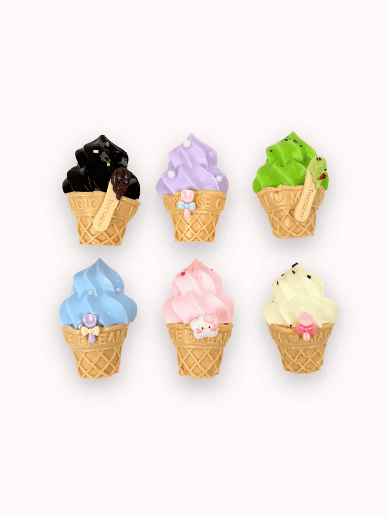 

Food Grade Silicone Ice Cream Keychain Handmade Taba Squishy Toy