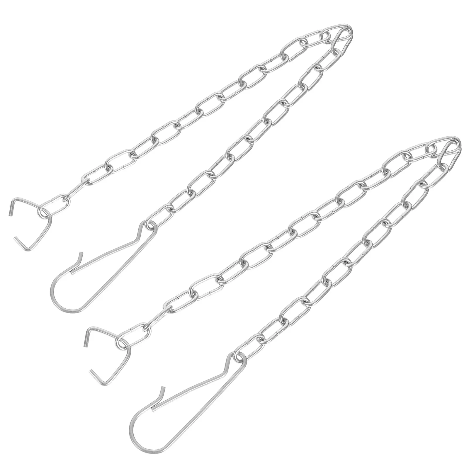 2Pcs Stainless Steel Toilet Flapper Chain Replacement Smooth Surface High Hardness Universal Fit Toilet Flushing Mechanism