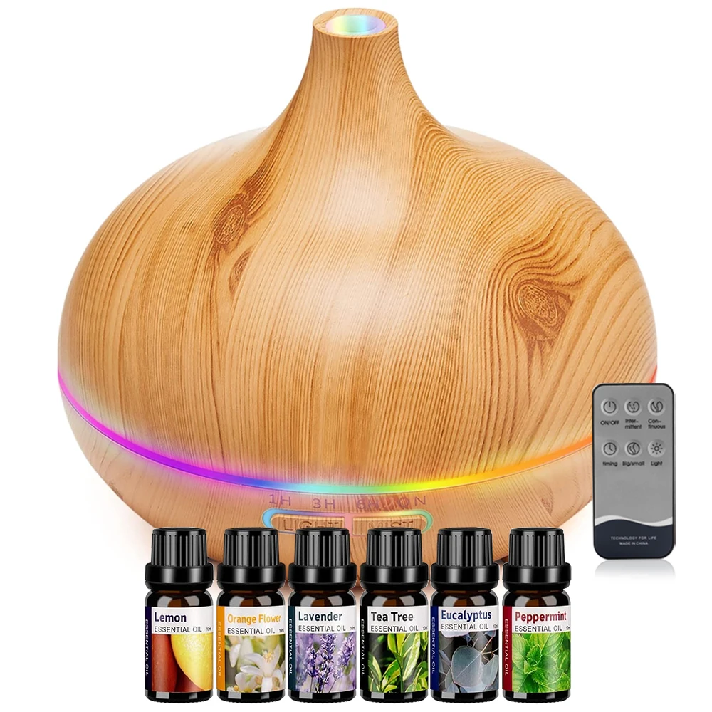 

Large Room Diffuser with Cool Mist, Ambient Light, Waterless Auto Off, for , Office, Bedroom,
