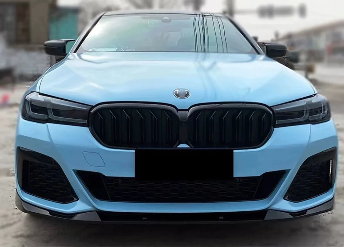 المصد الأمامي للسيارة سبويلر الشفاه الفاصل الناشر لسيارات BMW 5 Series G30 2021 2022 2023 اكسسوارات السيارات تعديل الضبط الخارجي