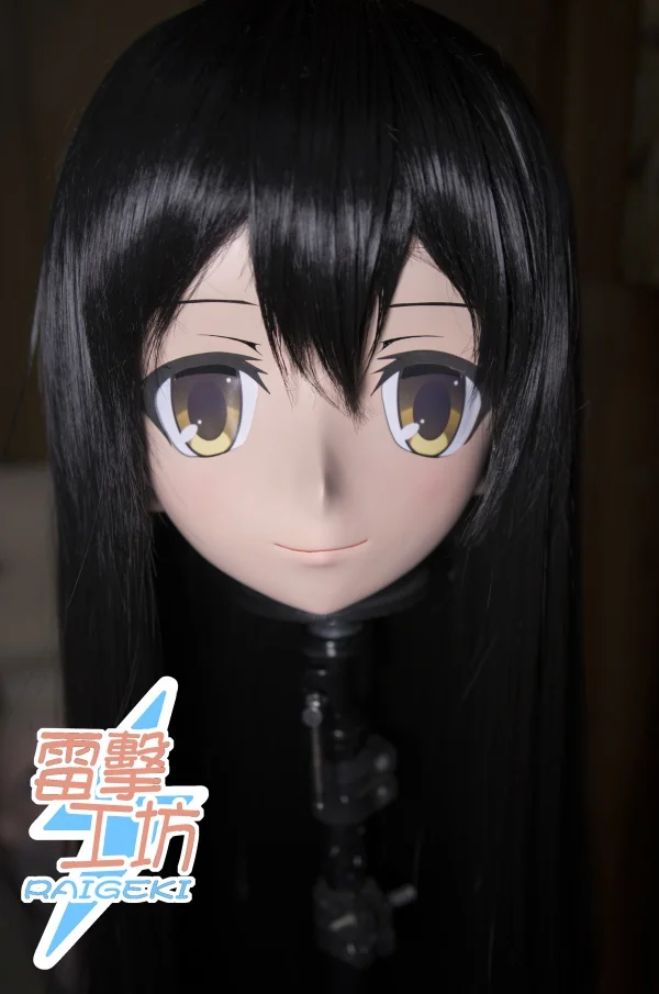 (KM9152) Handmade Female Sweet Girl Resin Crossdress Outfit Cosplay Japanese Animegao Role Play Kigurumi Mask