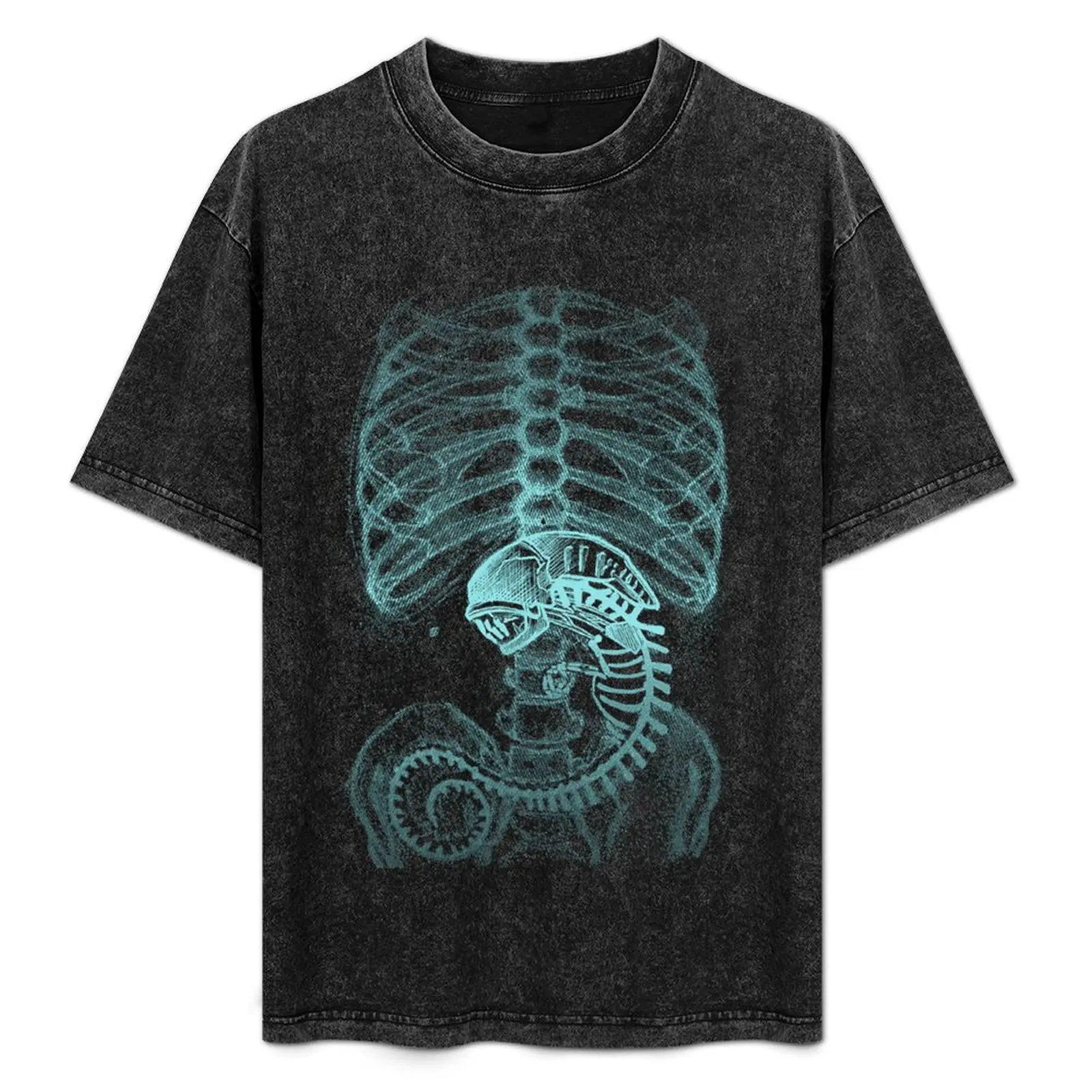 

Alien Radiography, X-Ray T-Shirt vintage plus sizes graphic shirts customizeds clothing for men
