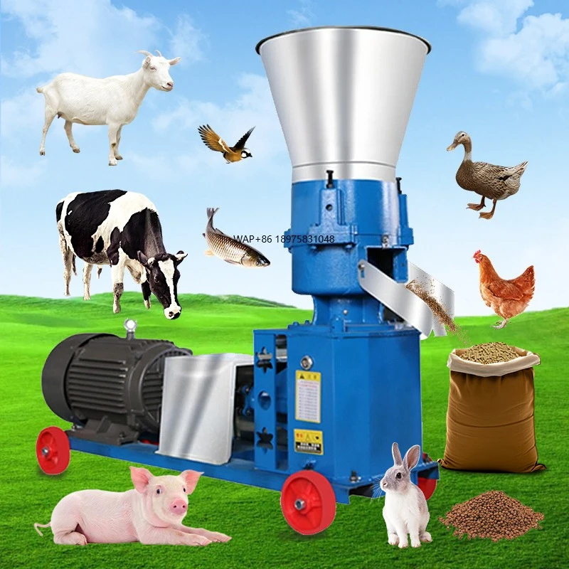 

New BC metal pellet livestock soybean fish feed processing pellet machine 80 tons/hour capacity engine motor simple