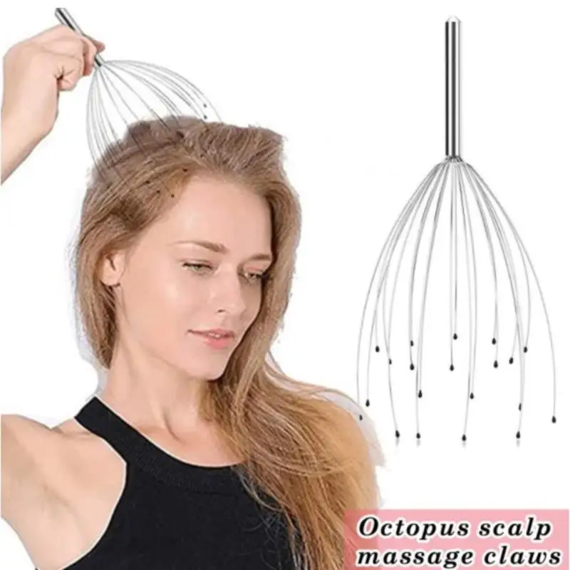 Stainless Steel Wire Head Massager Octopus Scalp 20 Claws