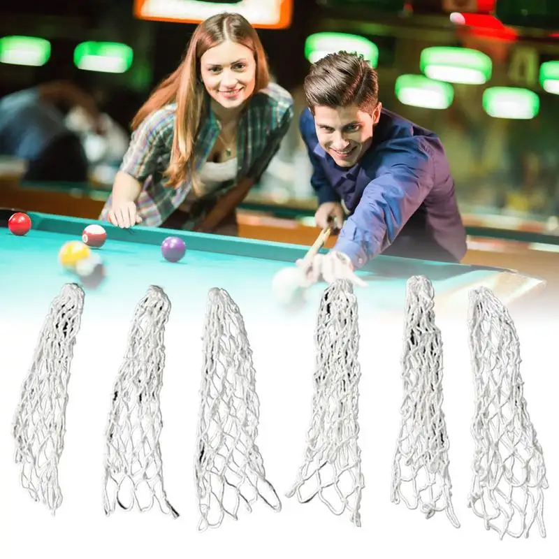 Pool Table Net 6X Hollow Out Pool Table Pocket Nets Billiards Replacement Mesh Pockets For All Kinds Of Pool Tables