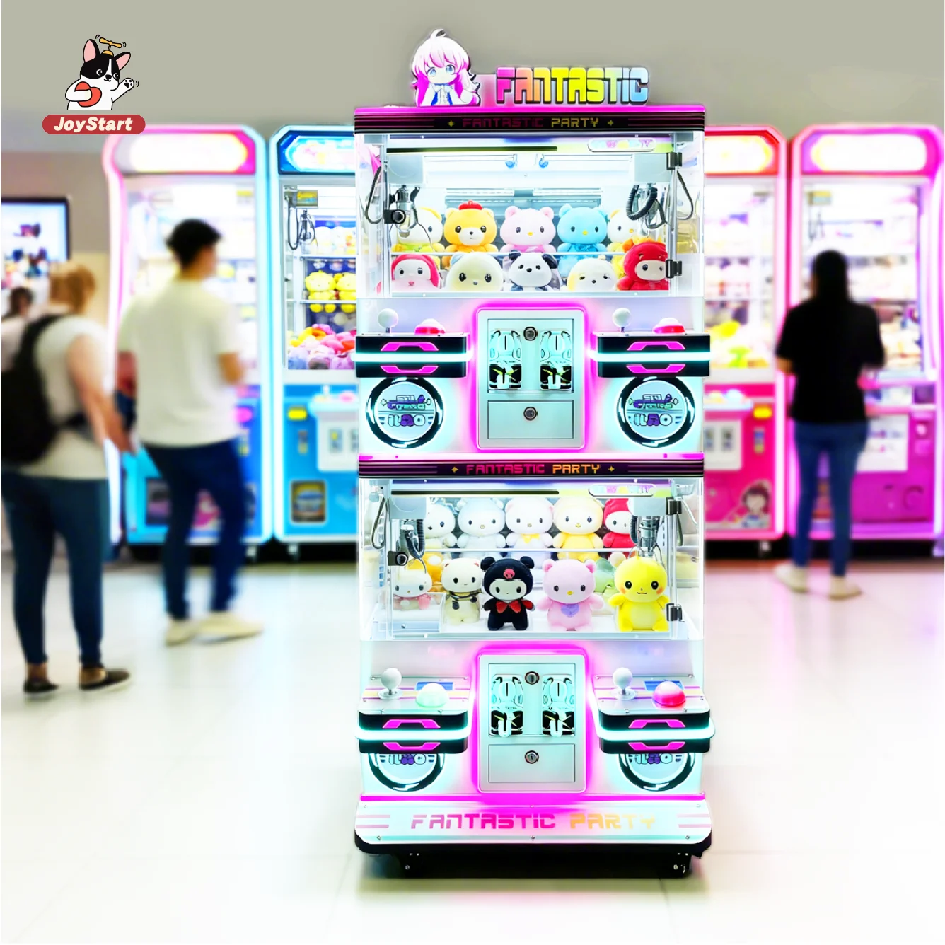 Arcade Machine Claw Crane Coin Operated Stuffed Animal Catcher Modern Prize Vending Game Machine Toy Grabber Model Entertainment