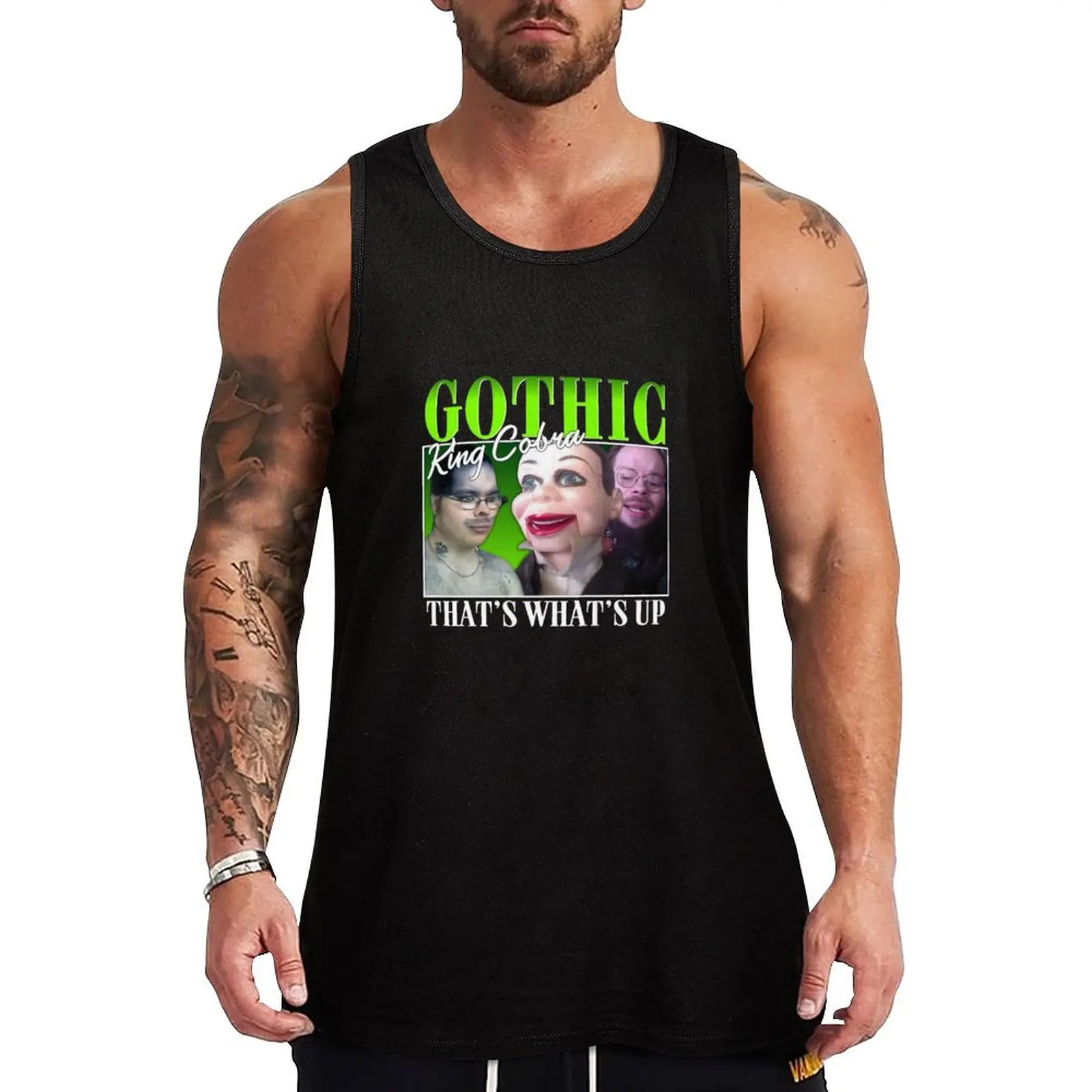

KingCobraJFS Gothic King Cobra Tank Top gym wear men Fitness men clothing bodybuilding for men Men's summer clothes 2025