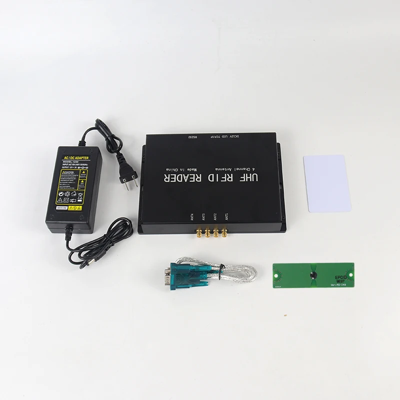 RFID UHF Temperature Reader Long Range Fix Multi-Port Access Control Reader read Passive Temperature PCB Tags UHF RFID Reader