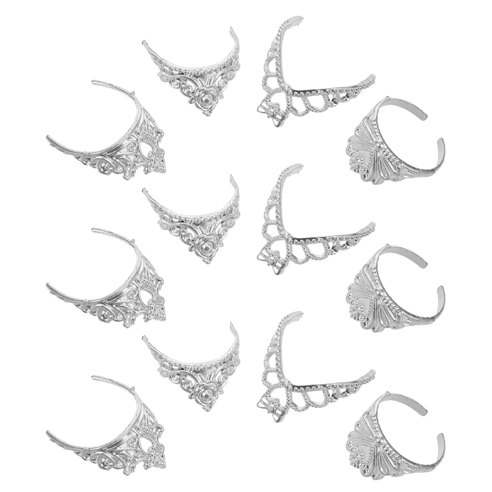 

Набор из 80 элегантных мини-корон для кукольного домика: аксессуары для волос для игр и декора, развивающие воображение