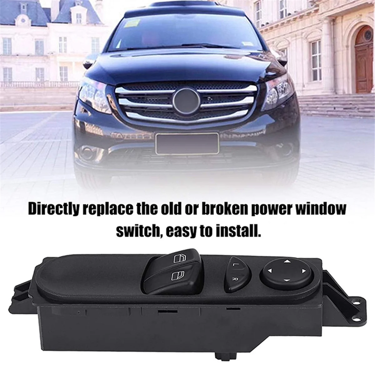 A6395450913 Car Power Window Switch Master Panel for Mercedes Benz W639 Vito Mixto Kasten 2003-15 A6395450113 6395450913