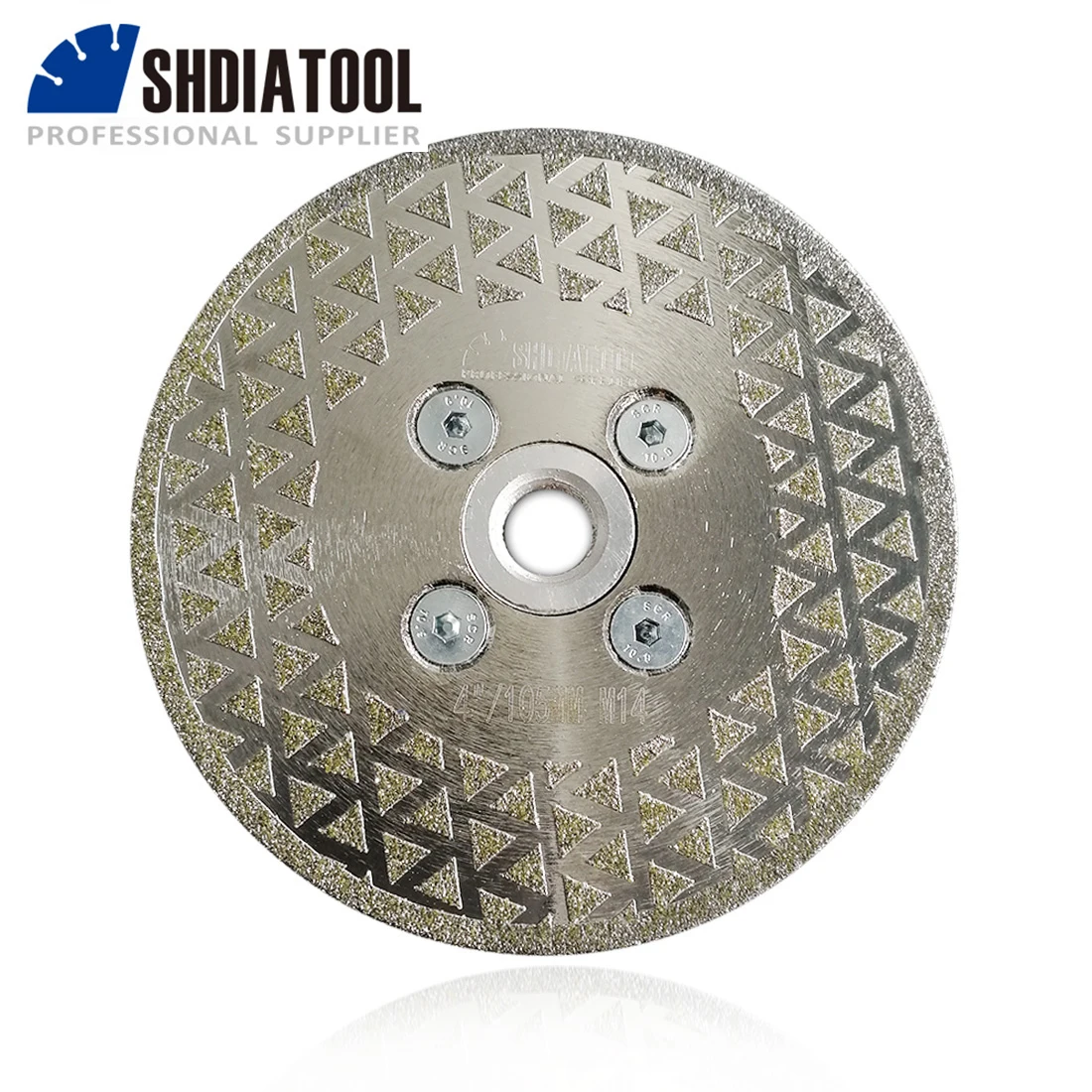 SHDIATOOL 1pc 105mm M14 Thread Electroplated Diamond Cutting & Grinding Blade Marble 4\