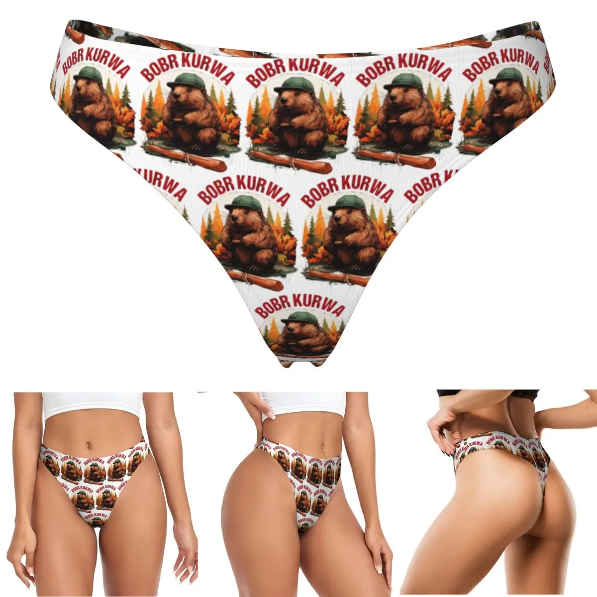 calcinhas-g-string-personalizadas-bobr-kurwa-bober-beaver-respiraveis-para-mulheres-confortaveis-e-elasticas