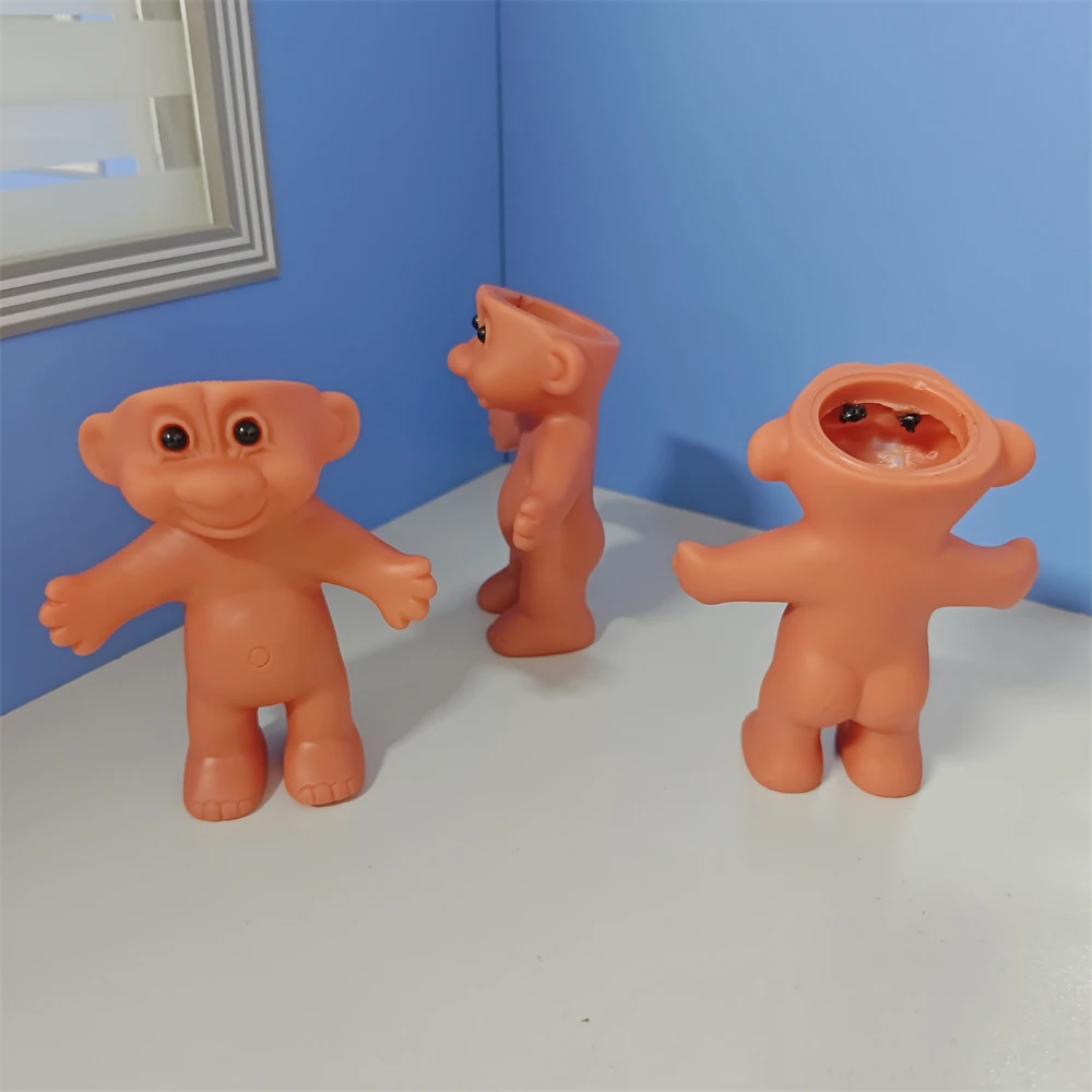 1/100pcs Portable PVC Troll Doll Protective Vintage Classic DIY Doll Decorate Light Holder Cute Troll Anti Fall Storage Case image 4