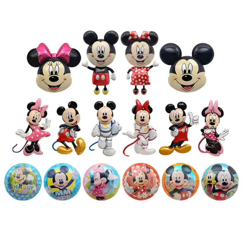 

Disney Cartoon Balloons Mickey Minnie Mouse Foil Balloon Baby Shower Birthday Party Decorations Kids Classic Toys Air Gift