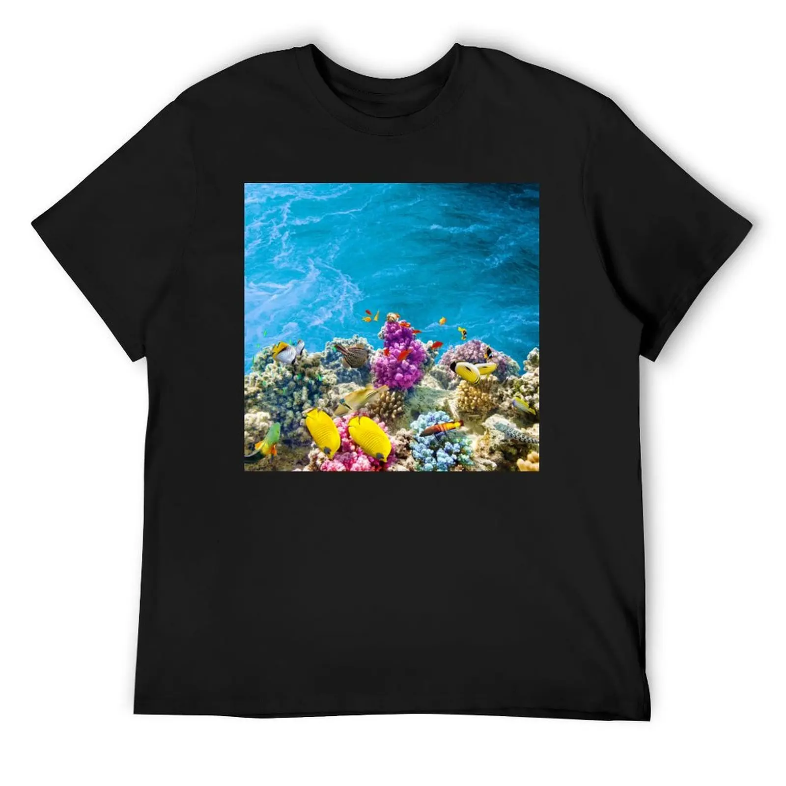

Purple coral reef T-Shirt Funny t-shirt clothes blanks new edition mens vintage t shirts