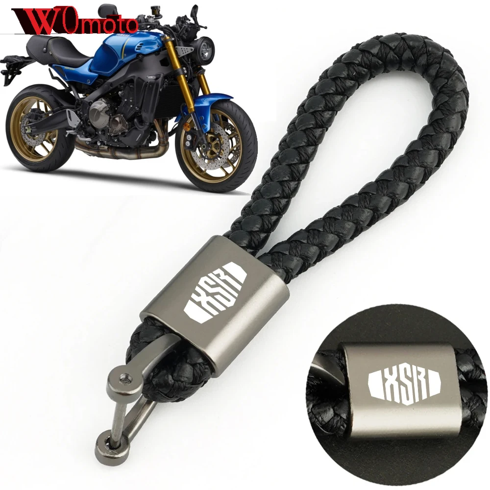 For Yamaha XSR 155 300 700 900 XSR155 XSR300 XSR700 XSR900 Laser LOGO Motorcycle Accessories BraidedRope Keyring Metal Keychain