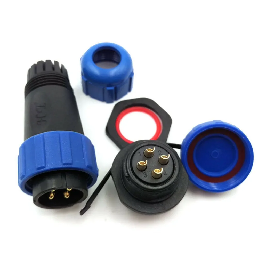 

Waterproof Cable Connector High-Quality SP21 4Pin Aviation Plug Socket with Screw Lock Used for Communications Machinery