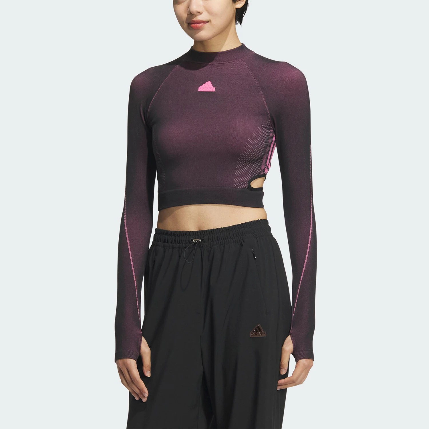 

Официальная женская спортивная повседневная футболка Adidas LIM LS TOP с длинными рукавами JJ1083