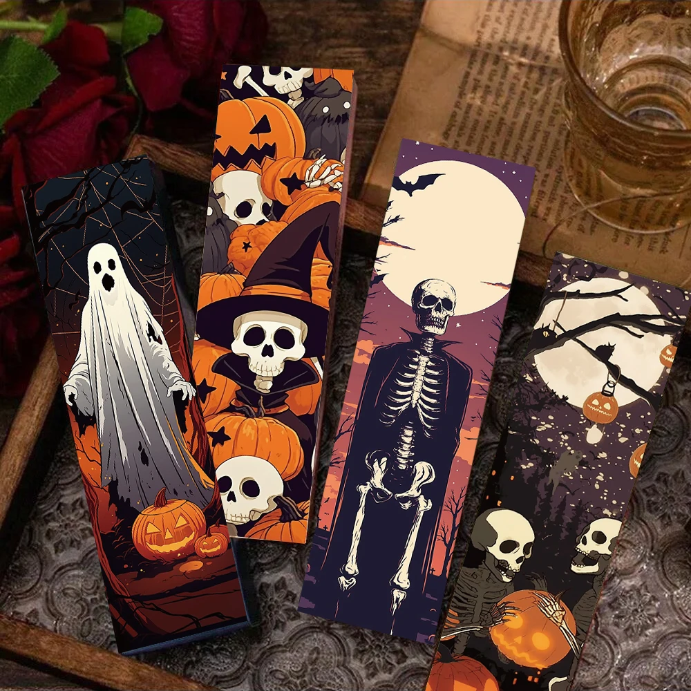 

30PCS Halloween Scene Bookmark Card Nostalgia Luggage Classic Waterproof Cartoon Skateboard Graffiti Cartoon PVC Sticker Decal