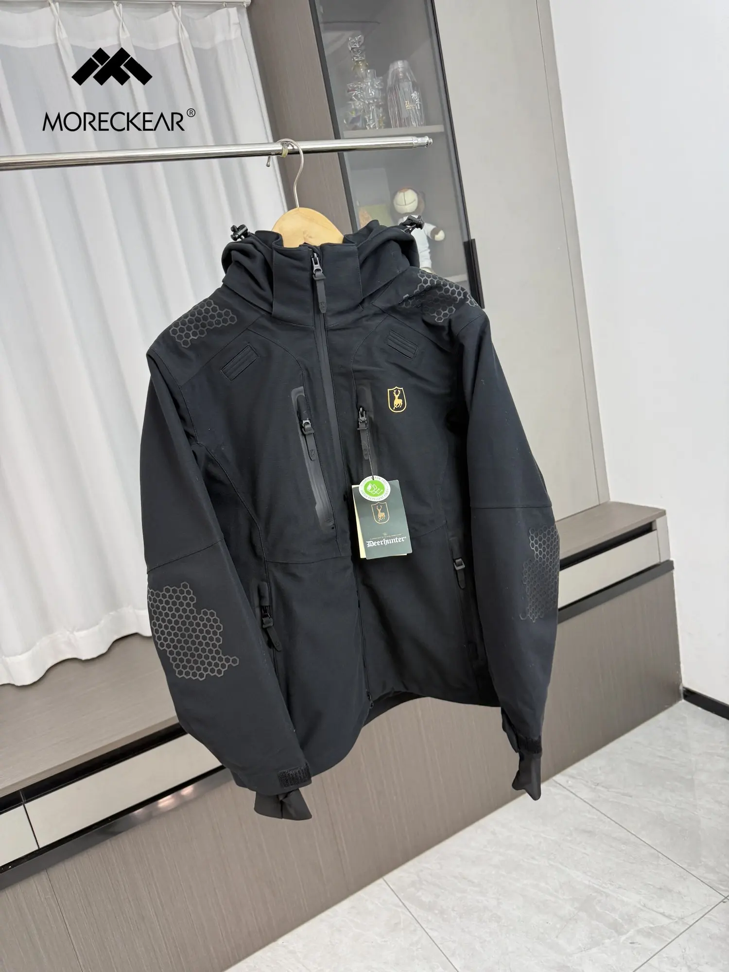 

Куртка Minui Card Offline 3000: Водонепроницаемая, Ветрозащитная, Бесшумная, с капюшоном, универсальная, для охоты, для молодежи, весенняя