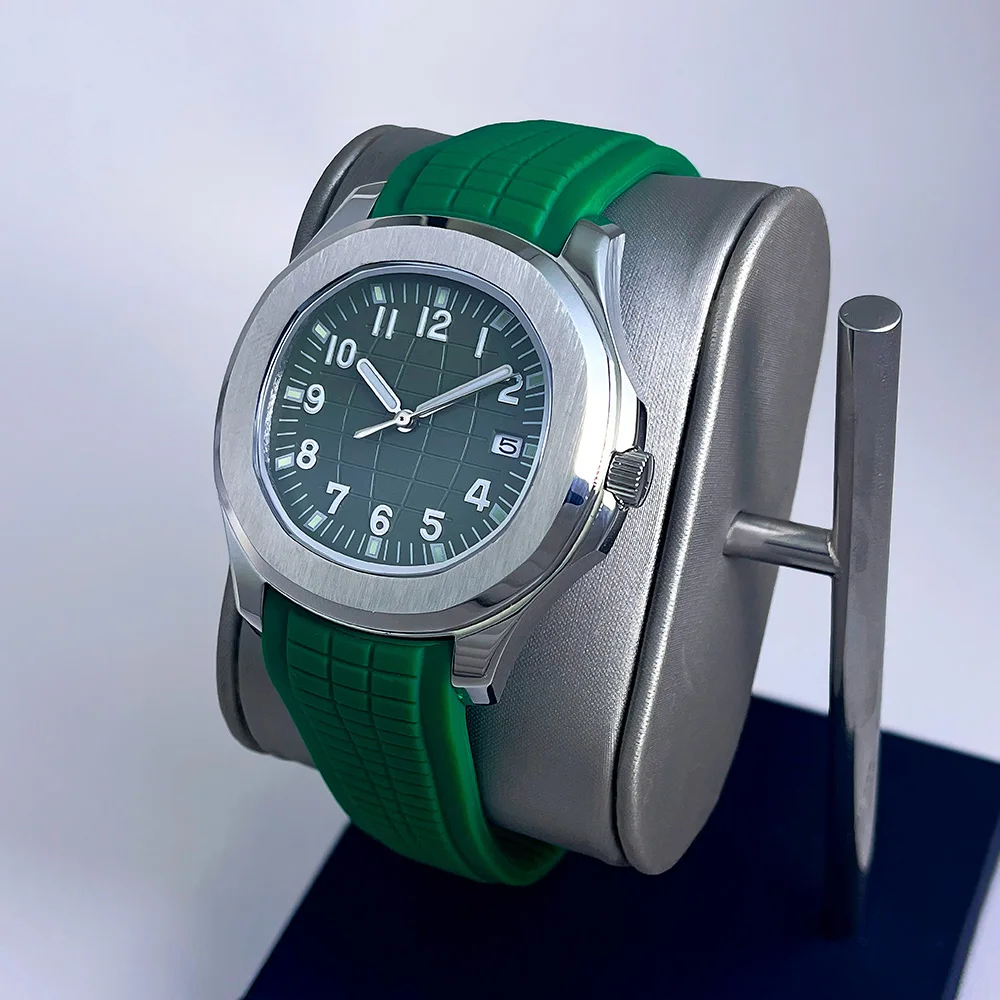 2025 New Men's Sports Watch with Rubber Strap, Automatic Mechanical NH35 Movement, Waterproof Stainless Steel Wristwatch for Men view 2