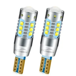 2pcs 80W 30W 50W 60W 12V 24V Super Bright 1200lm T10 Canbus W5W 2525 Chip Car LED White Error Free Clearance Interior Side Bulbs