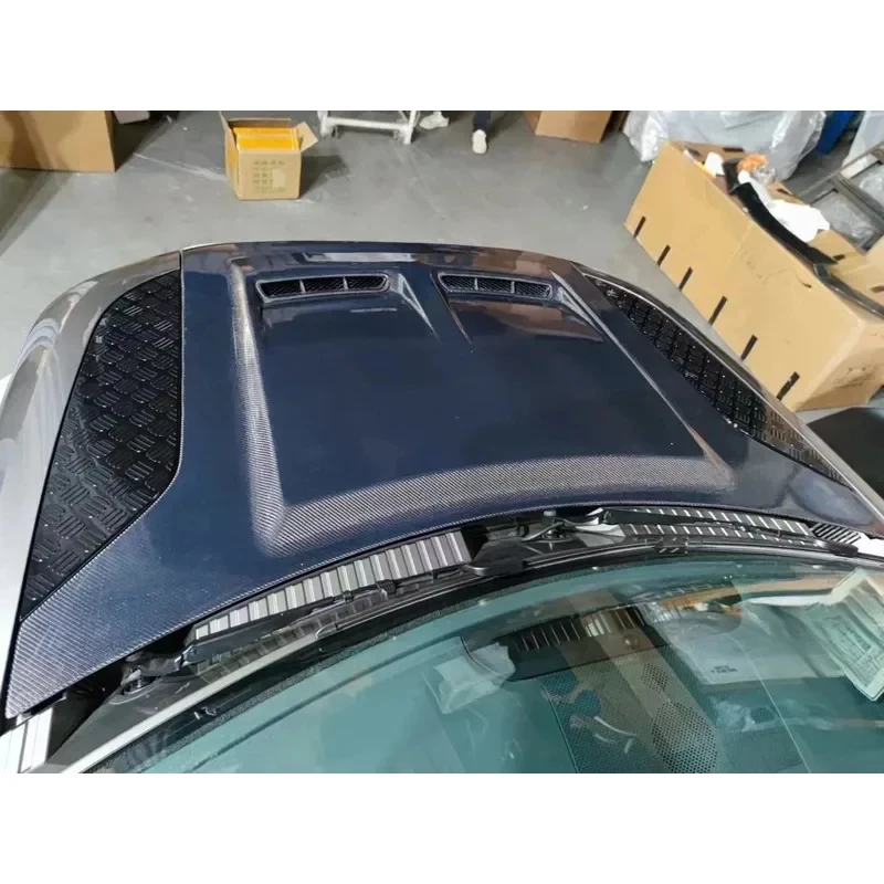 Carbon Fiber Hood  Defend Carbon Fiber Material  Defender Upgrd SVR Style Cover