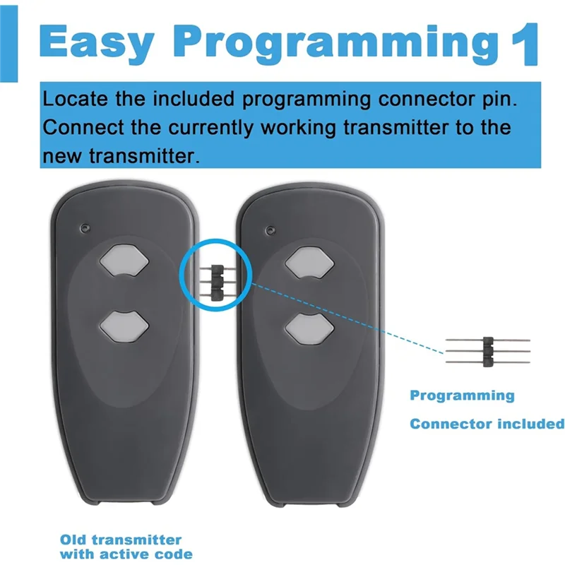 

【Hot Items】2Pack Garage Door Opener Remotes For Synergy 380, 315Mhz Remote Transmitter Garage Door Remote Control
