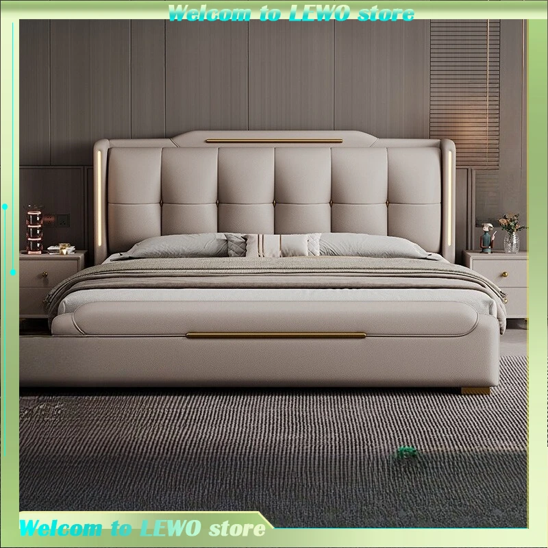 

Fashionable Designer Beds Minimalist Double Princess Massage European Beds Nordic Beauty Full Cama Matrimonial Furnitures