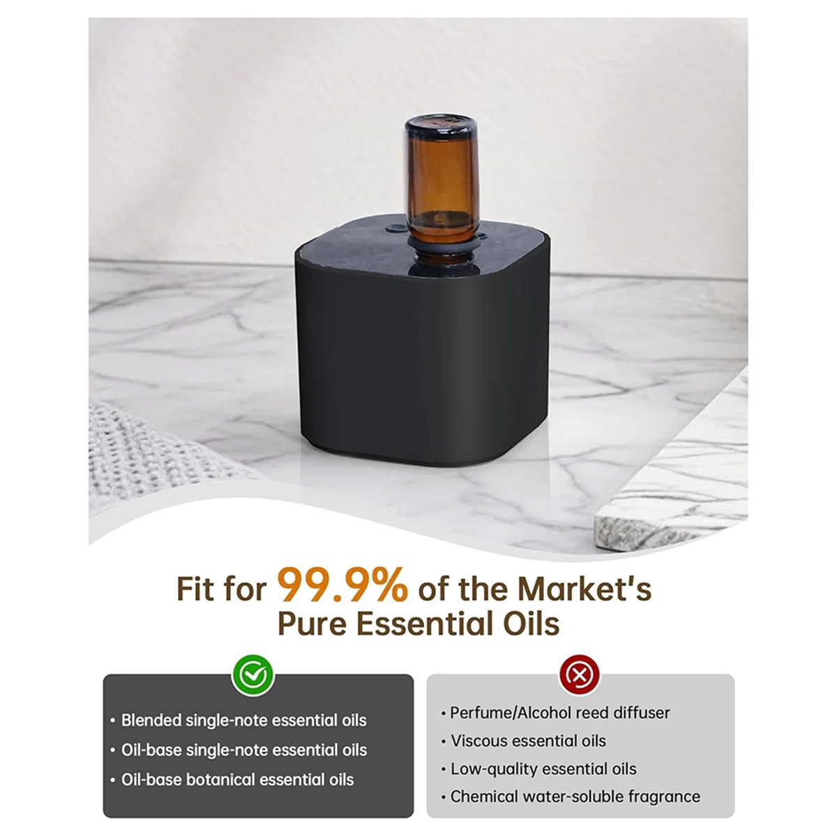 2025+Waterless Cordless Diffuser Portable Small Mini Diffusers,Battery Operated Aromatherapy Diffuser