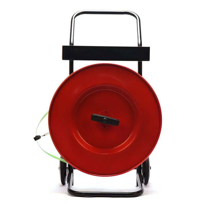

Plastic steel packing belt trolley with disc cart disc large round disc belt toolbox quick fiber belt thickened iron