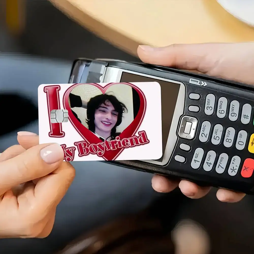 Cute F-Finn W-Wolfhard Film Skin Cover For Credit Card Stickers Debit Bank Card Front