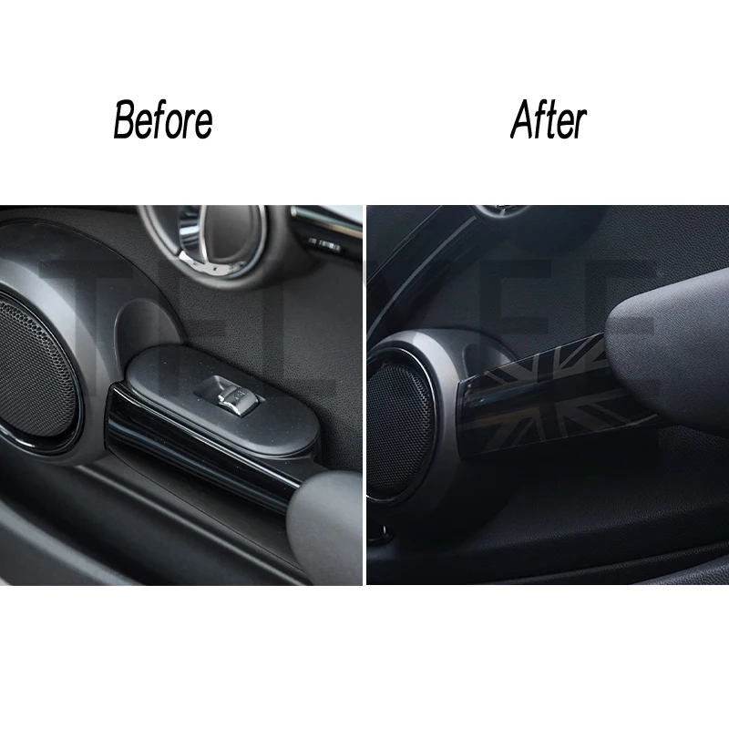 

For MINI One Cooper S JCW F55 Car Inner Interior Door Handle Housing Covers Decoration Stickers Auto-Styling Accessories