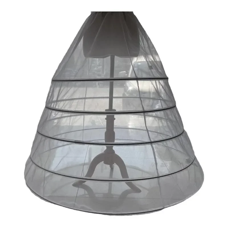 Лидер продаж, женская нижняя юбка с 5 обручами, кринолиновая нижняя юбка для свадебного платья