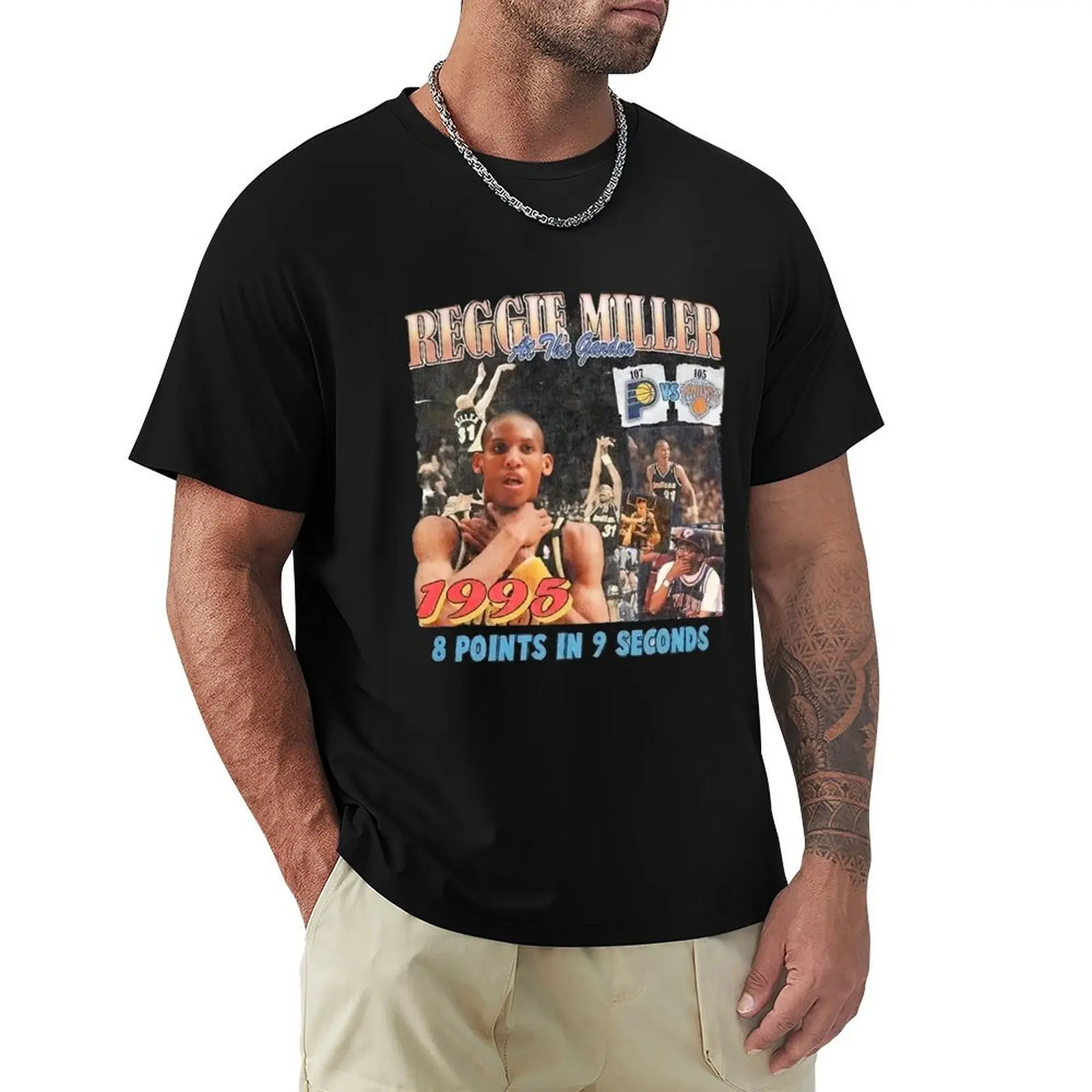 

REGGIE MILLER retro T-Shirt customizeds graphic shirts shirts graphic vintage t shirts men t shirt
